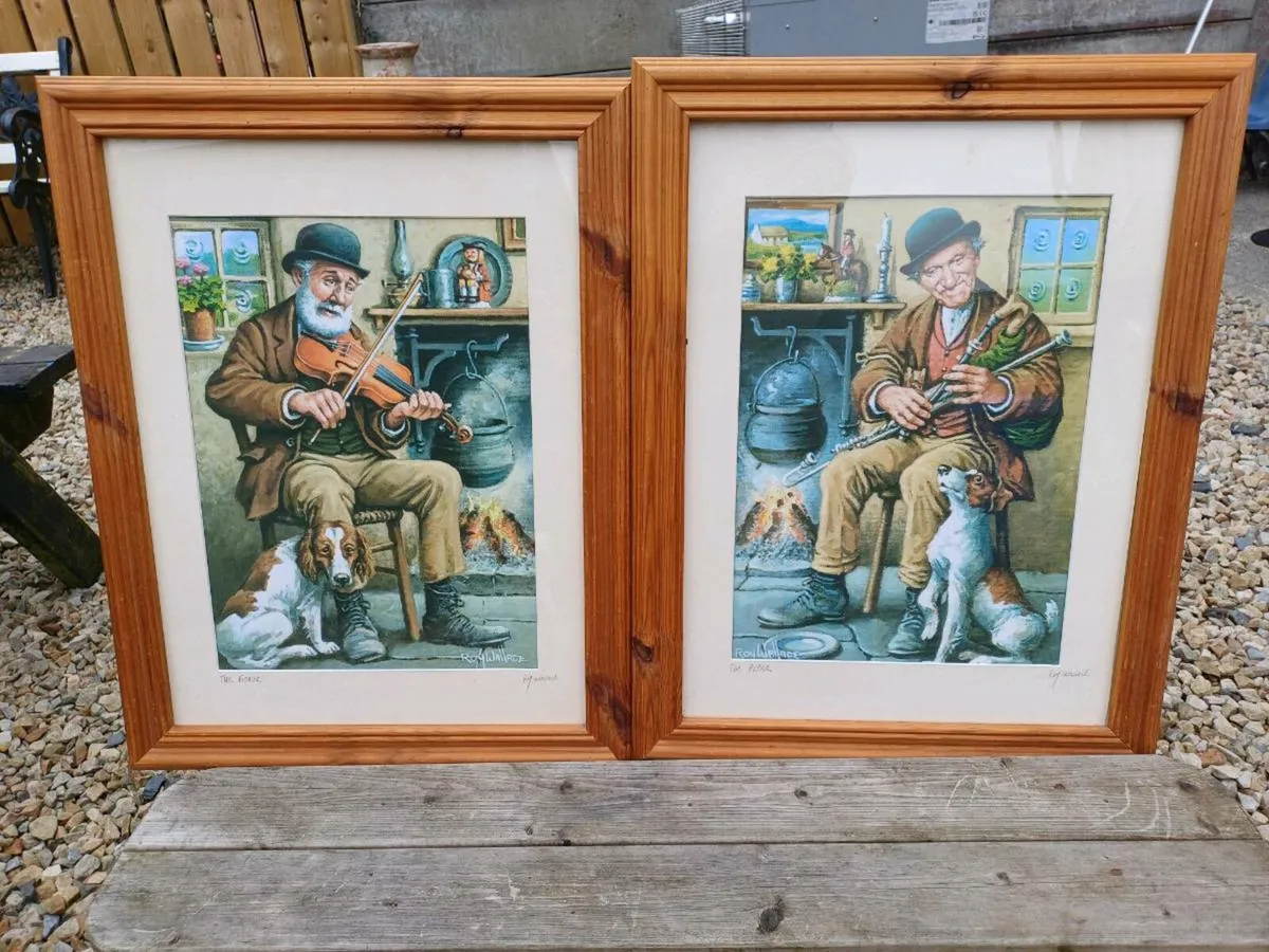 Vintage Pair of Roy Wallace Pictures - Image 2