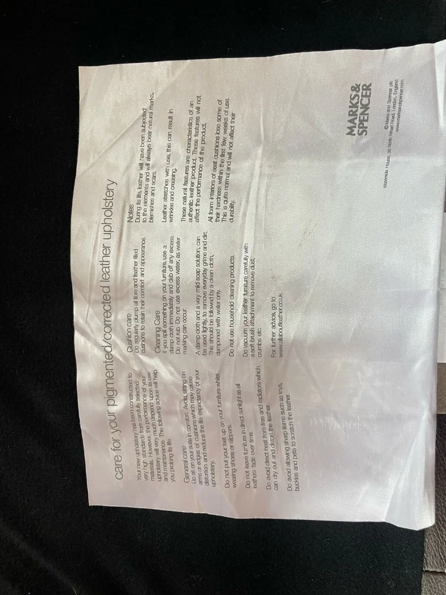 M&S Genuine Leather chair - Image 2