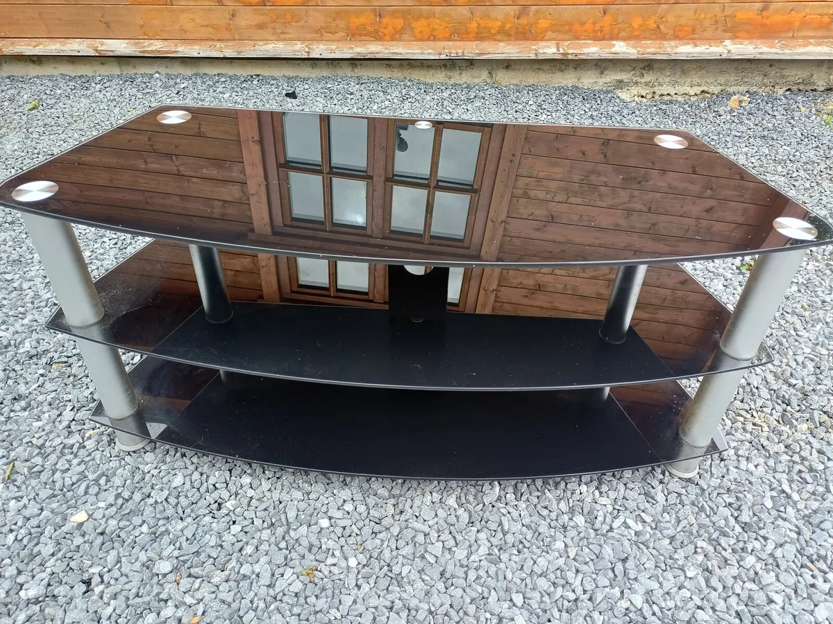 Smoked glass tv stand - Image 2