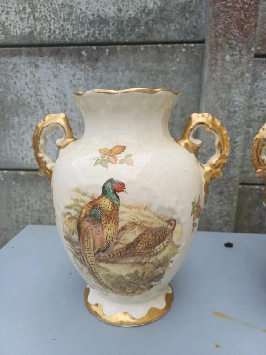 1940s Staffordshire Vases - Image 4