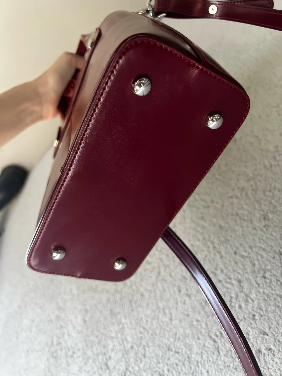 LAMARTHE Paris Burgundy Leather Bag - Image 4