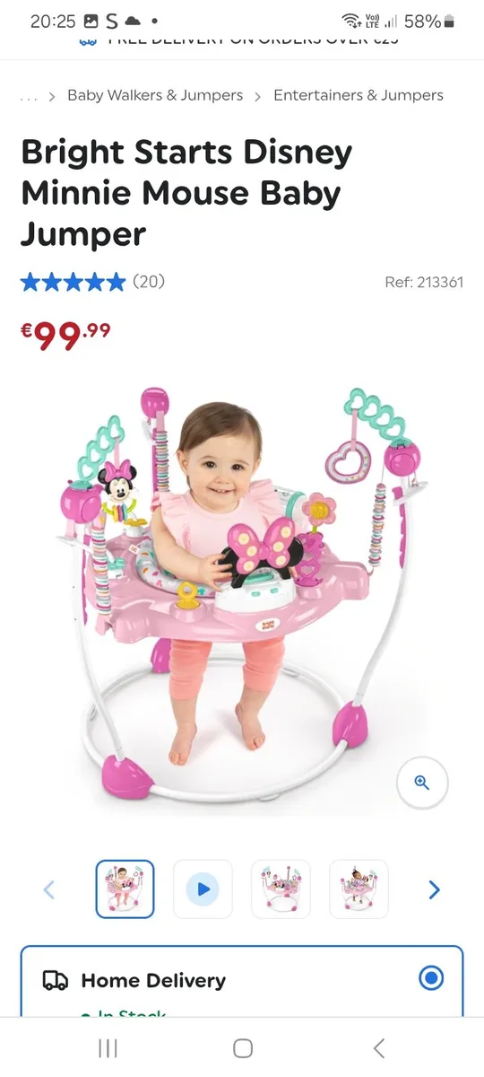 Minnie mouse jumperoo - Image 1