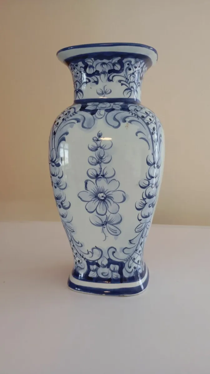 Blue and White Porcelain Vase - Image 1