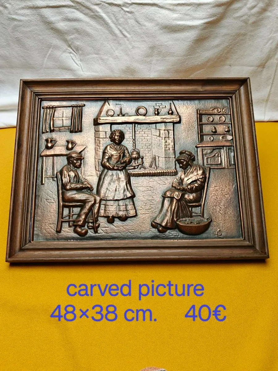 Carved picture, wall decoration