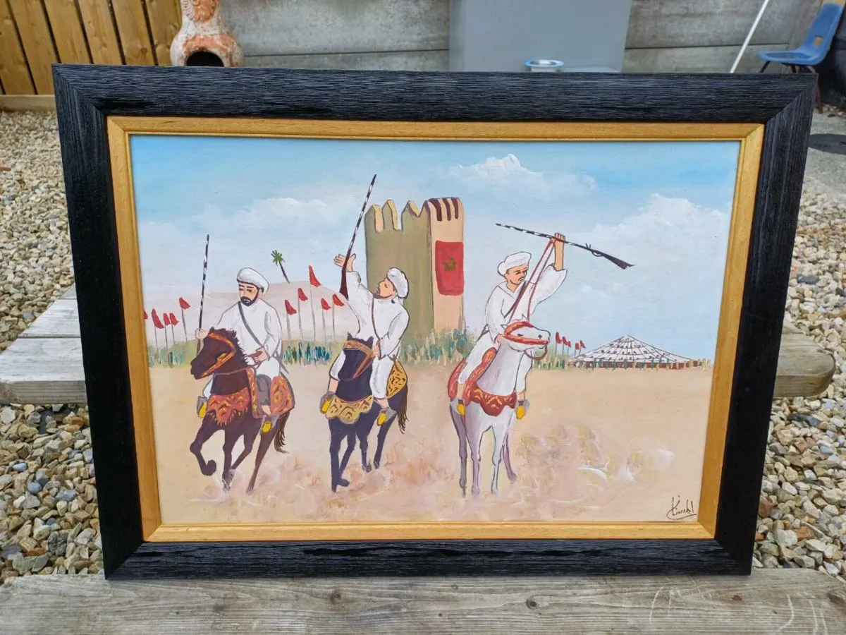 Vintage Original Gouache Painting - Image 1