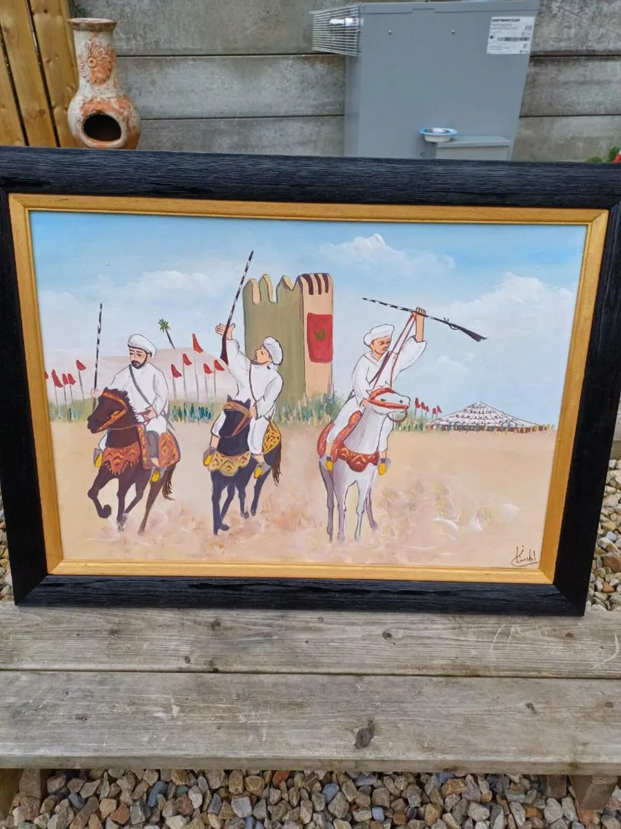 Vintage Original Gouache Painting - Image 3