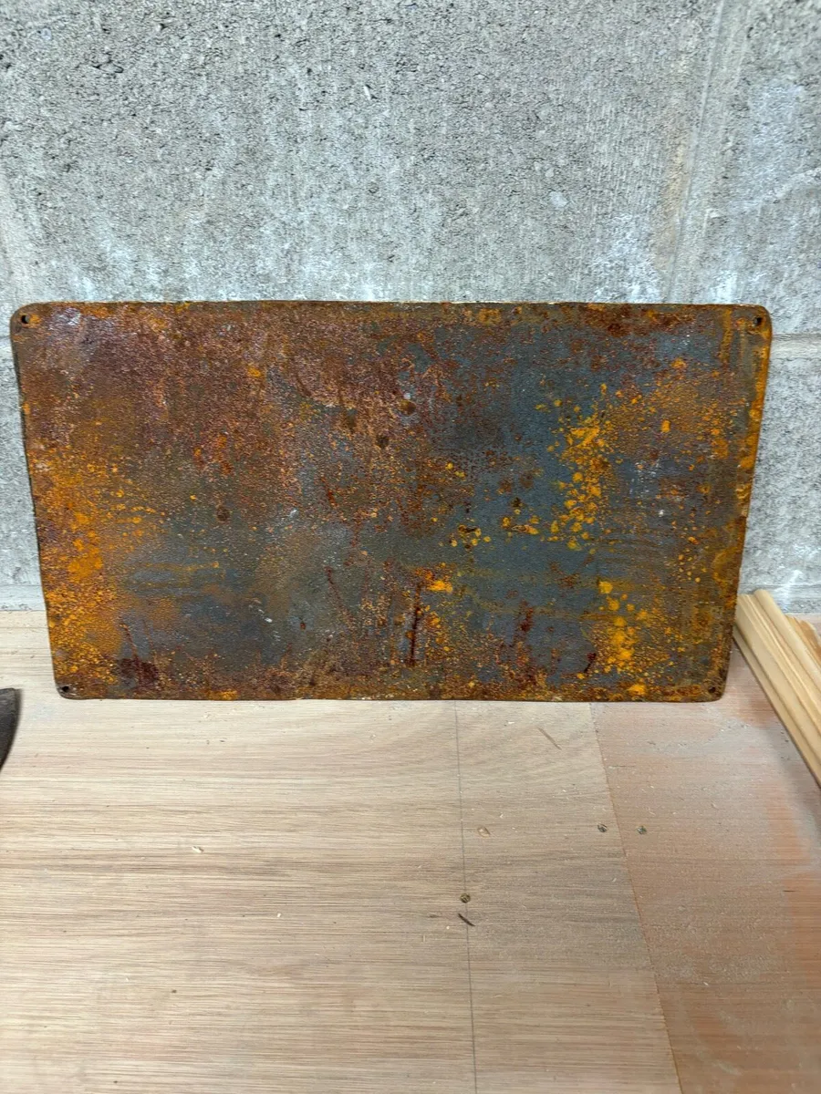Original cast iron sign - Image 2