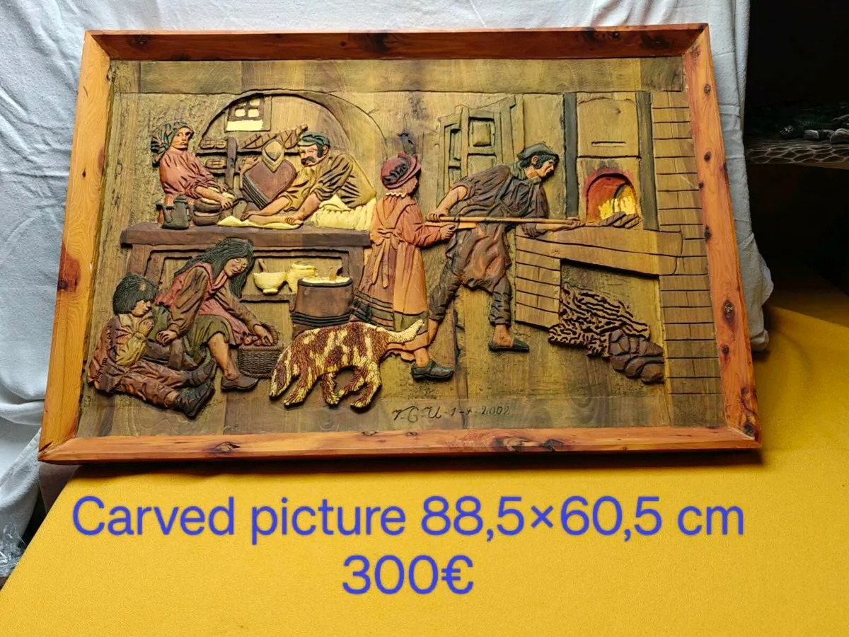 Carved picture, wall decoration