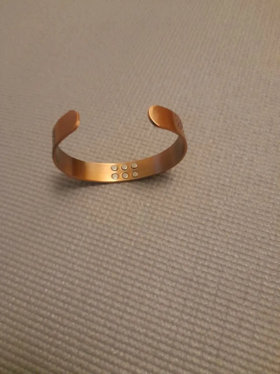 Copper bracelet and ring. - Image 3