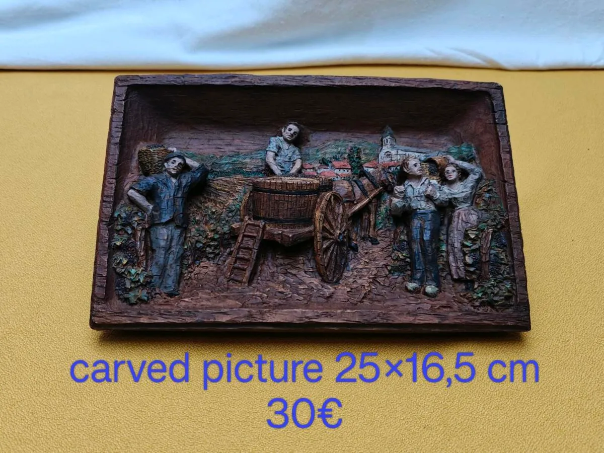 Carved picture, wall decoration