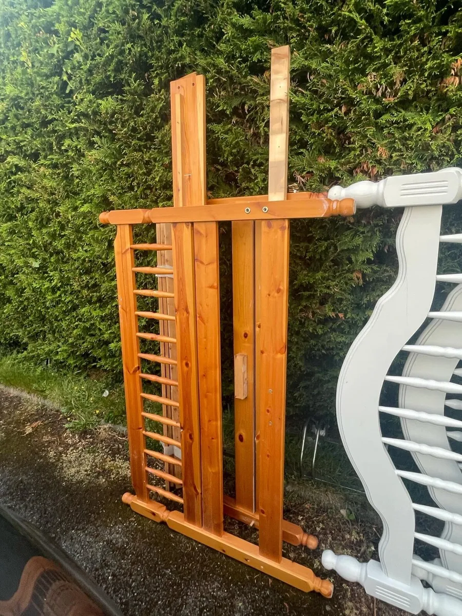 Double pine bed frame