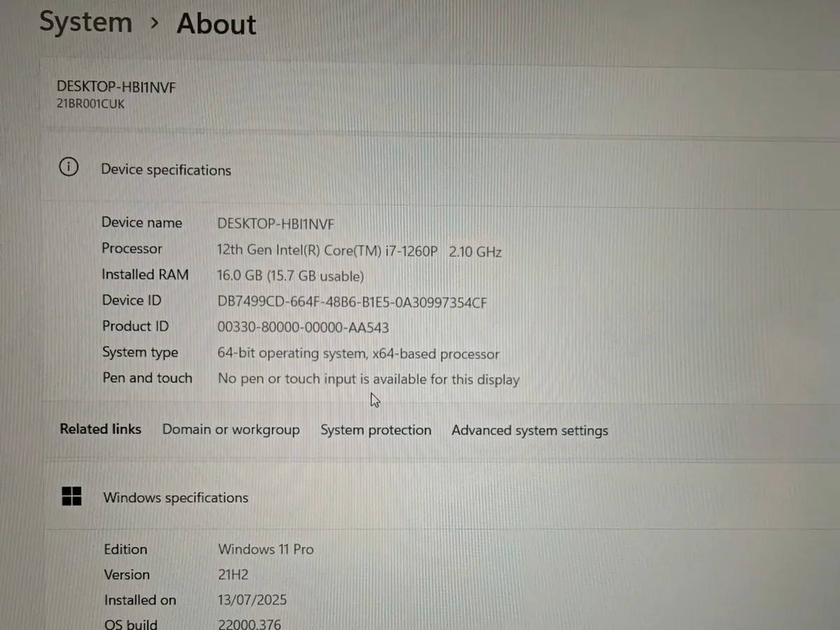 Lenovo ThinkPad T14s Laptop | 12th gen i7 | 16GB | - Image 3