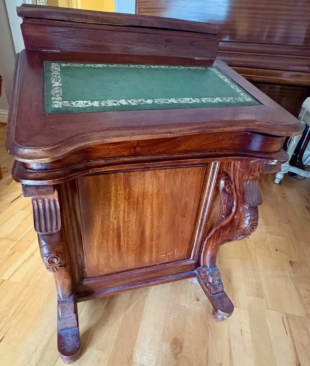 Antique Davenport Mahogany - Image 2