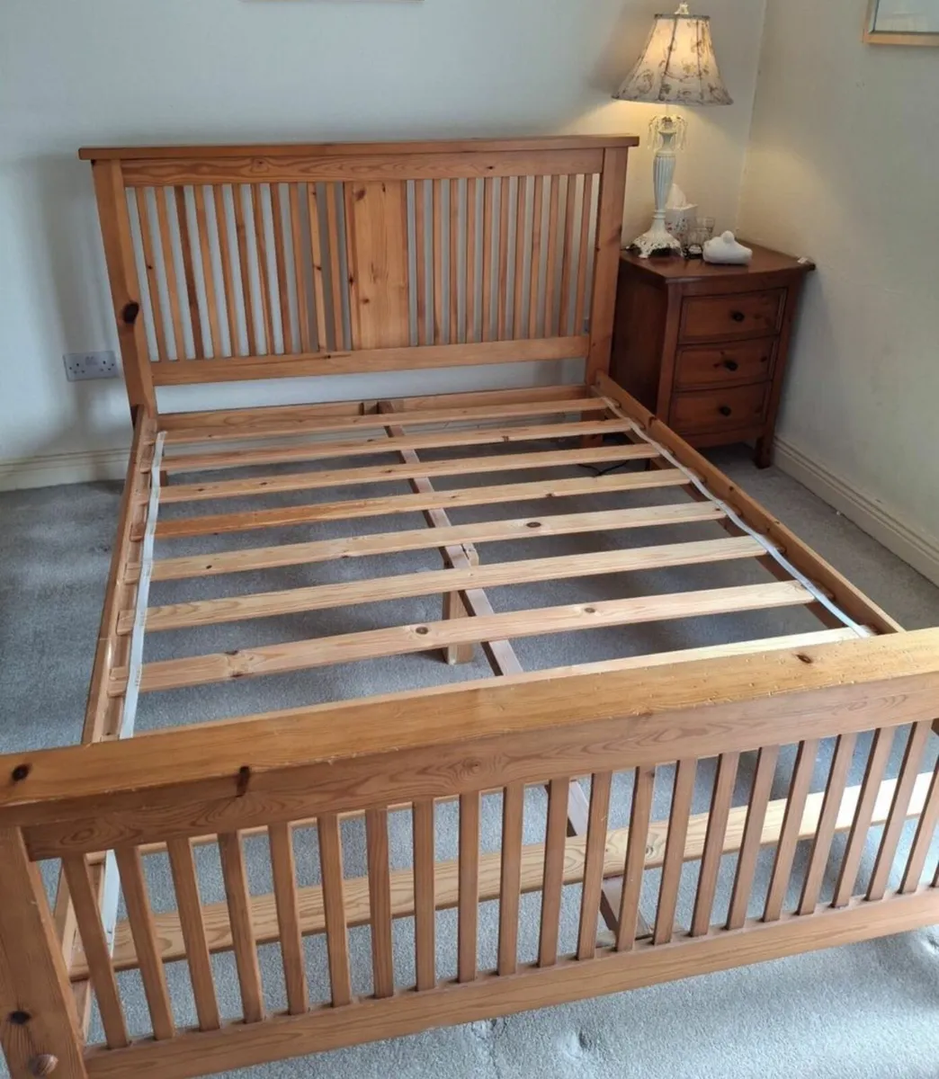 Magnificent King Size Wooden Bed Frame - Deliver - Image 1
