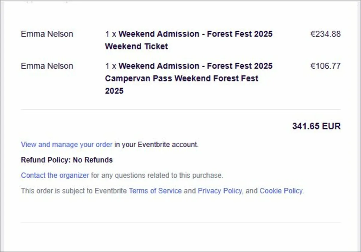 FOREST FEST WEEKEND TICKET and CAMPERVAN PASS - Image 2