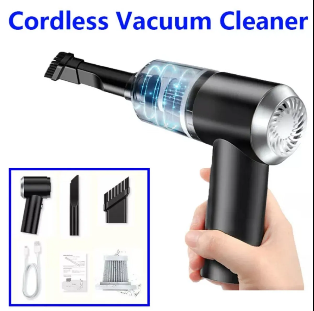 Mini Cordless Wet Dry Car Vacuum Cleaner Rechar - Image 1