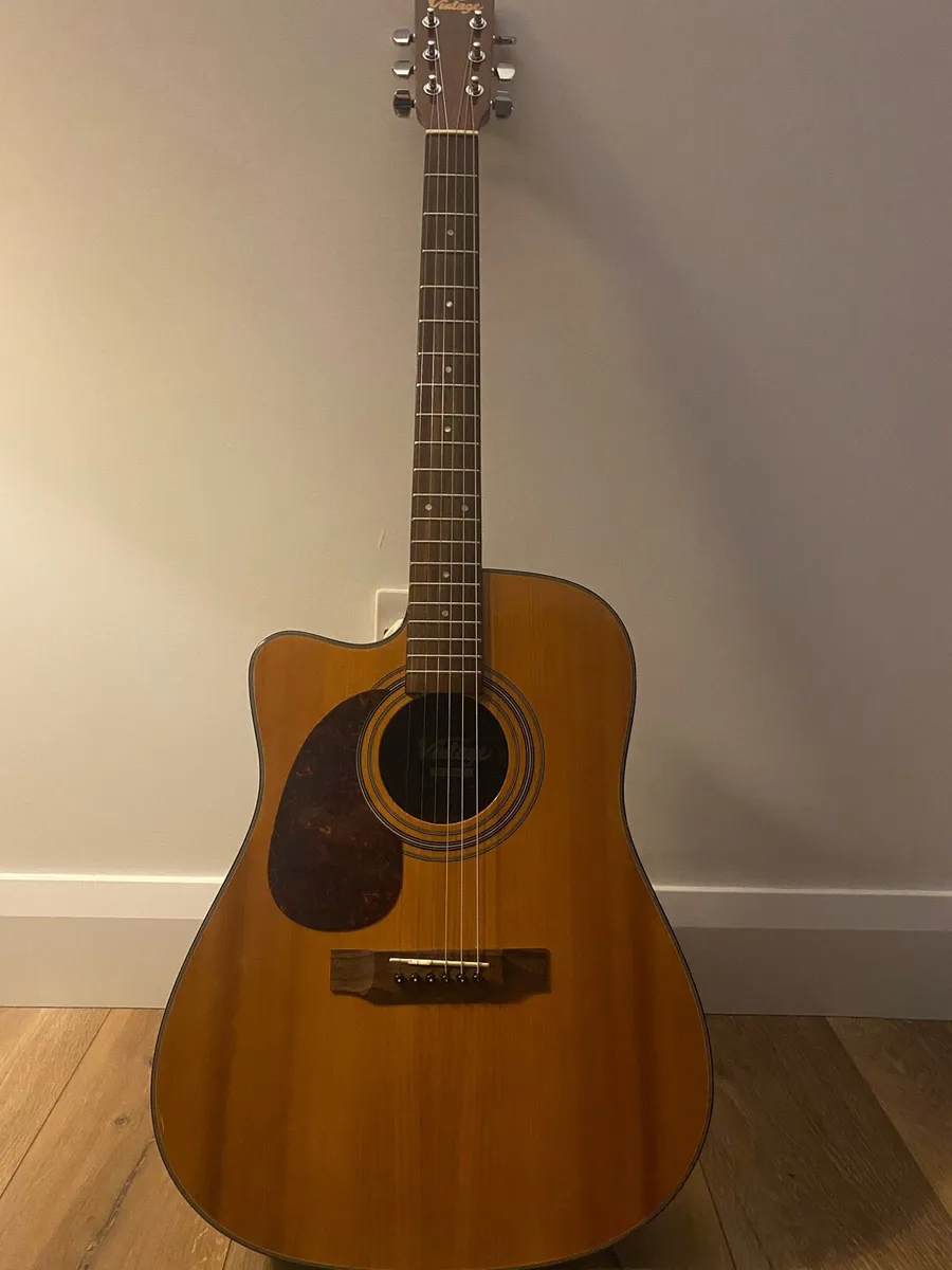Vintage VLH500N Left Hand Acoustic Guitar - Image 1