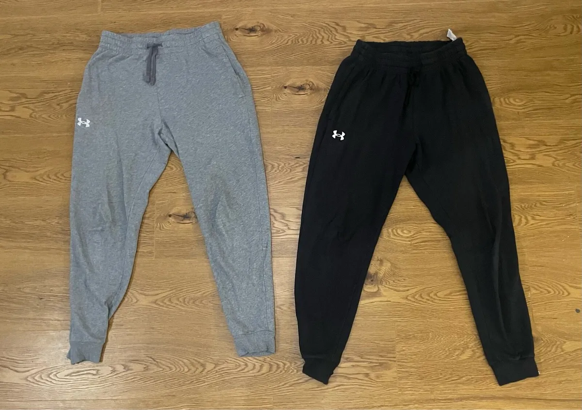 2x Under Armour fleece joggers - Image 1