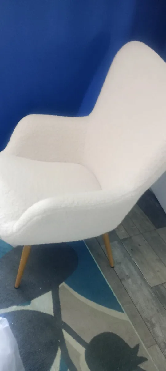 Off White Teddy Armchair - Image 2