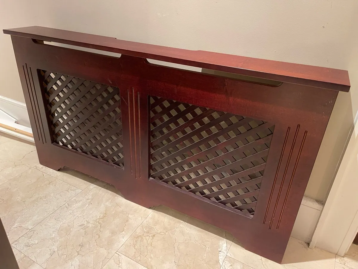 Very Solid Large Wooden Radiator Cover - Deliver - Image 1