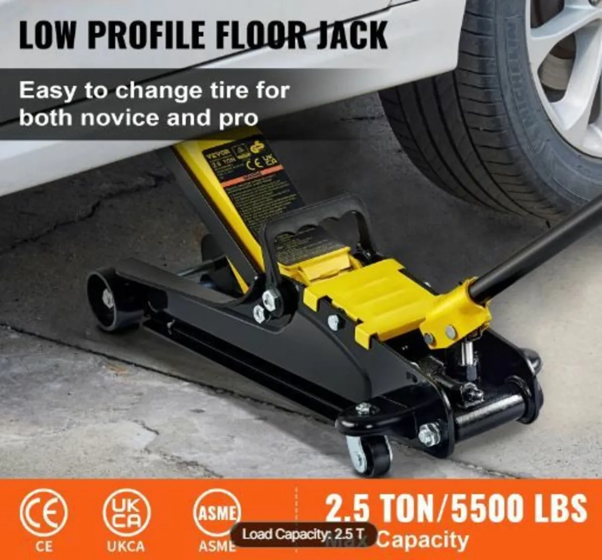 Floor Jack, 2.5 Ton Low Profile Floor Jack - Image 2