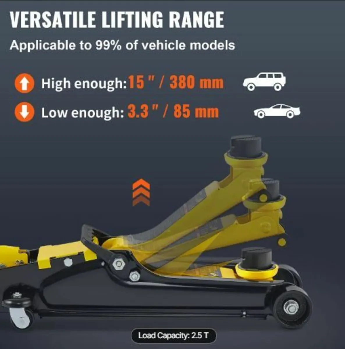 Floor Jack, 2.5 Ton Low Profile Floor Jack - Image 3
