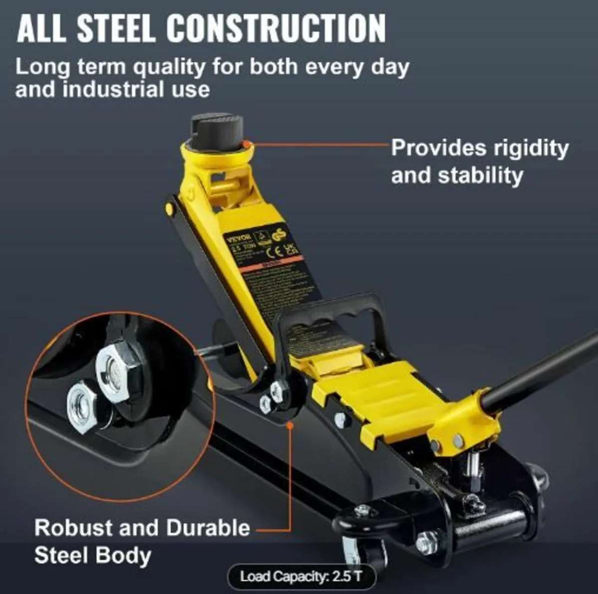 Floor Jack, 2.5 Ton Low Profile Floor Jack - Image 4
