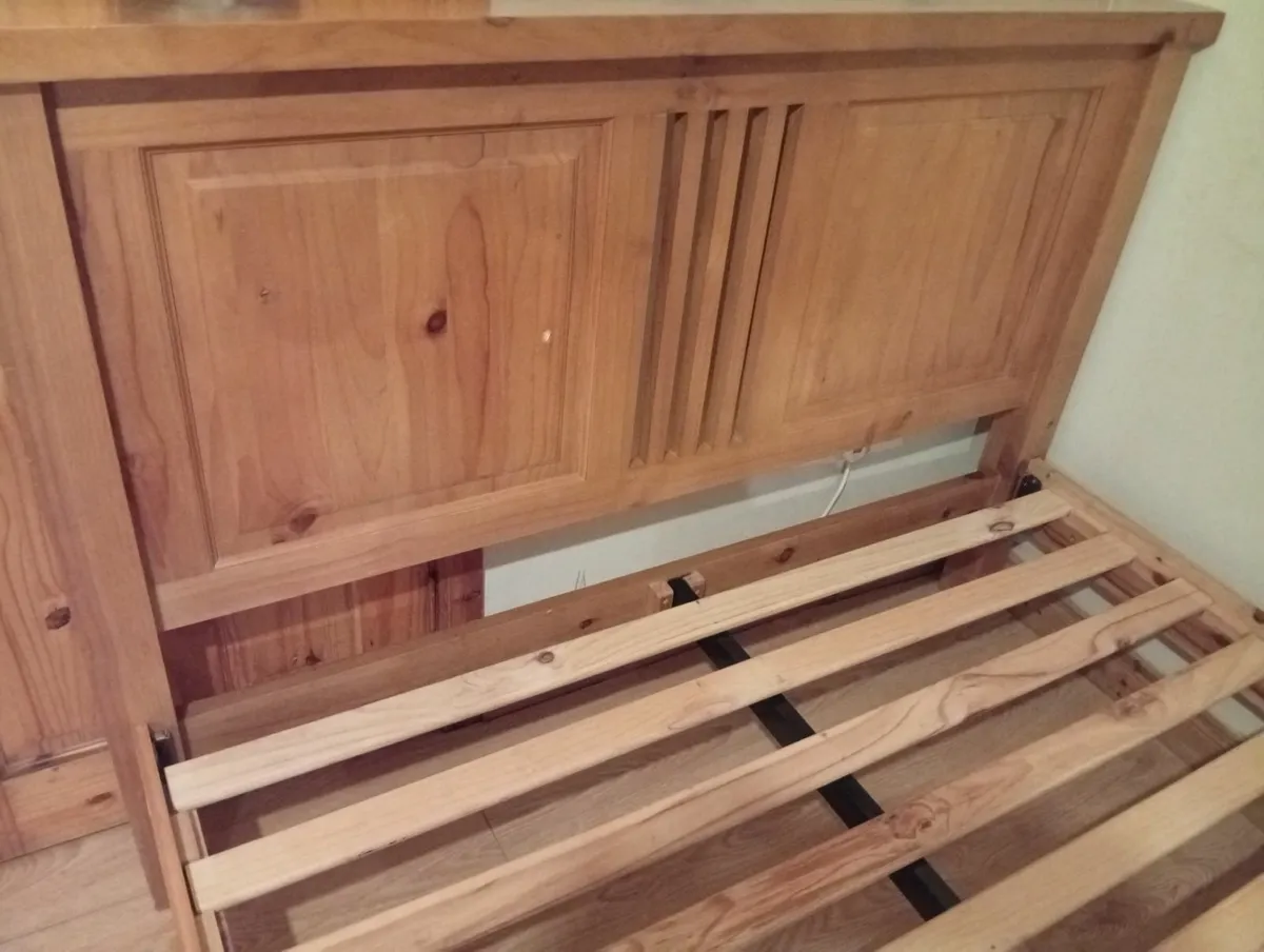 Pine Quality Sturdy King size bed frame - Image 2