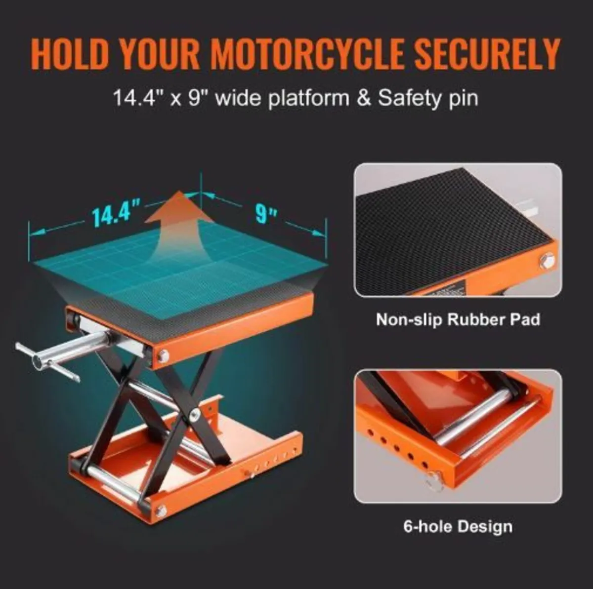 Motorcycle Scissor Jack Lift 1100 lbs Wide - Image 2
