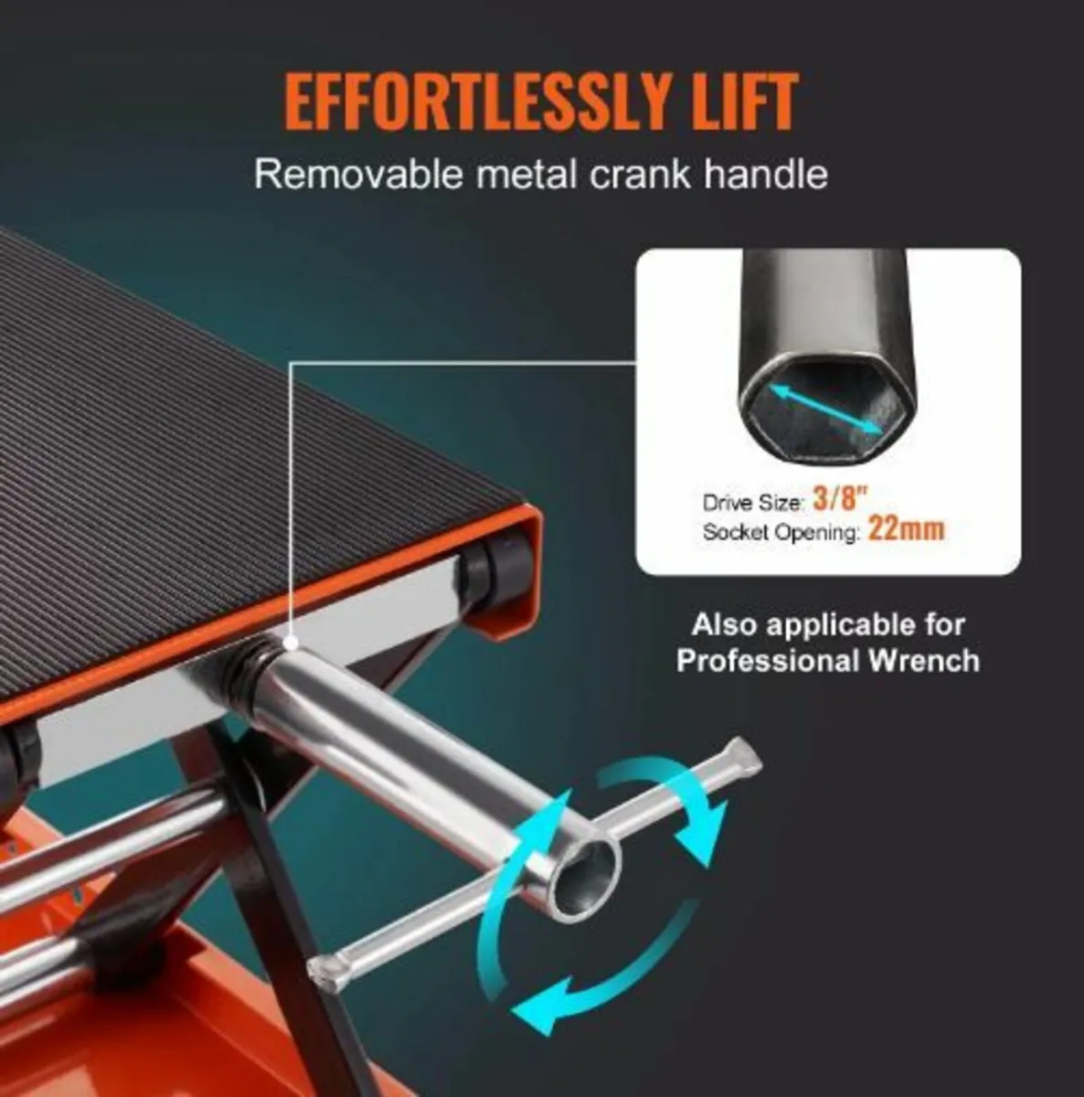 Motorcycle Scissor Jack Lift 1100 lbs Wide - Image 3