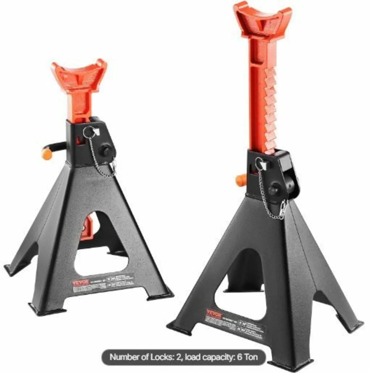 ack Stands, 6 Ton (13,000 lbs) Capacity - Image 1