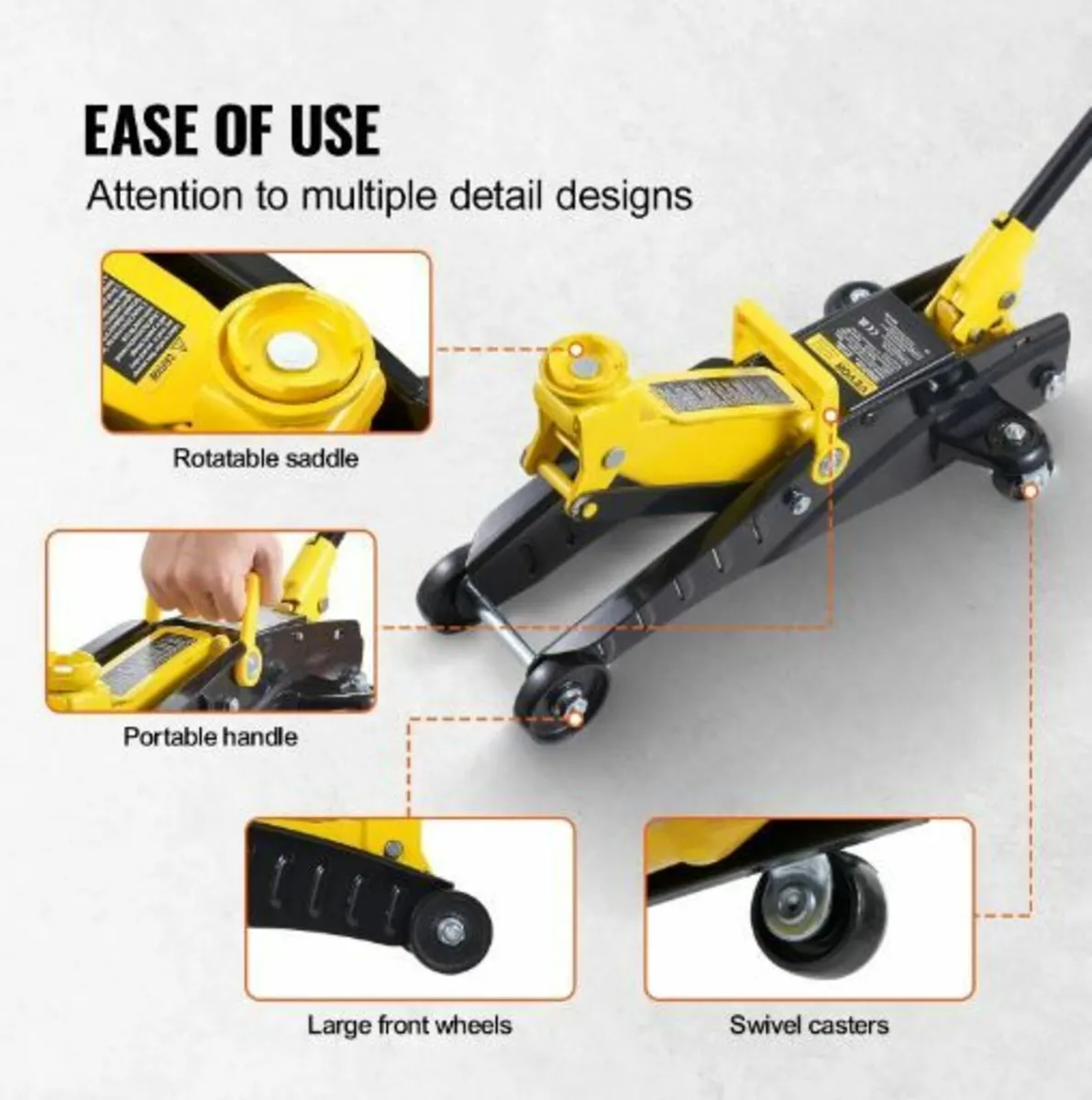 Low Profile Floor Jack 2 Ton Heavy Duty - Image 4