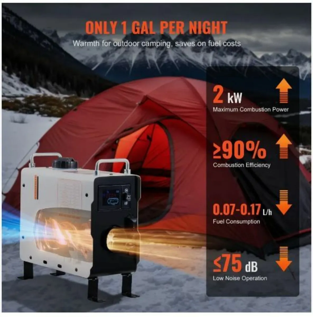 Diesel Air Heater 12V/24V 2KW Bluetooth - Image 2