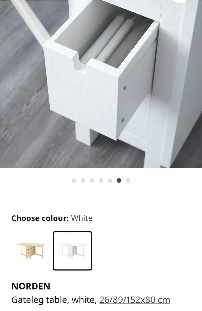 Norden Ikea Extendable Dining Table - Image 3