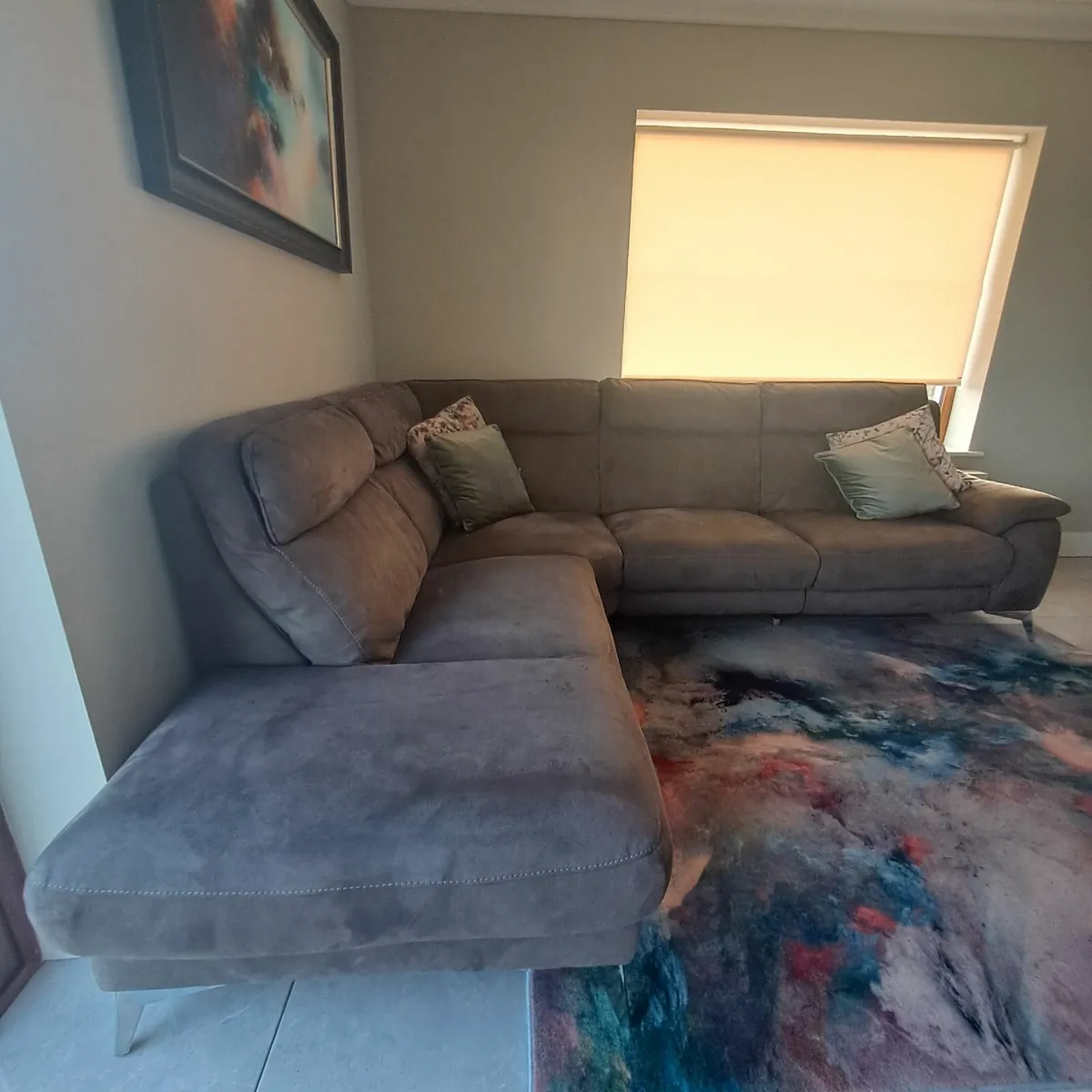 Sofa, mat picture table chairs - Image 1