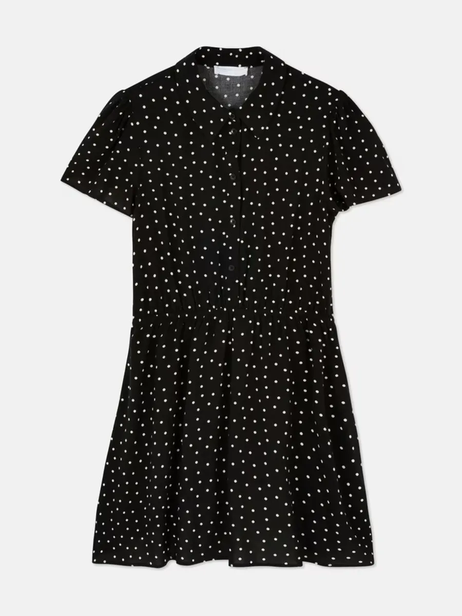 BNWT Ladies Polka Dot Shirt Dress: Size 14 - Image 2