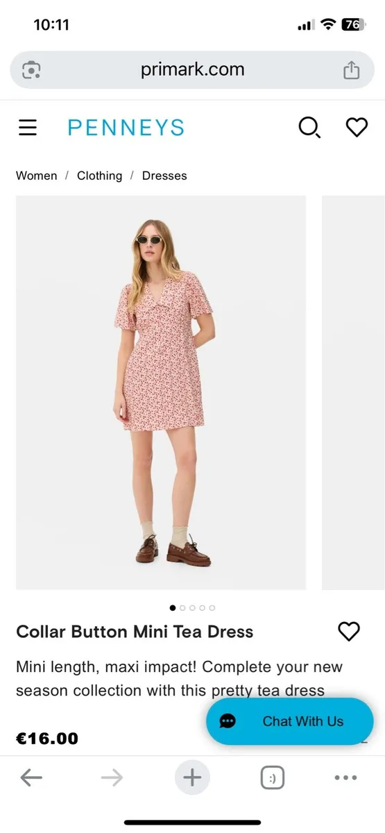 BNWT Ladies Mini Tea Dress: Size 10 - Image 1