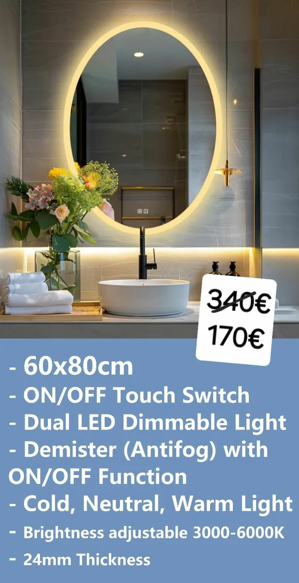 LED Bathroom Mirror - Image 1