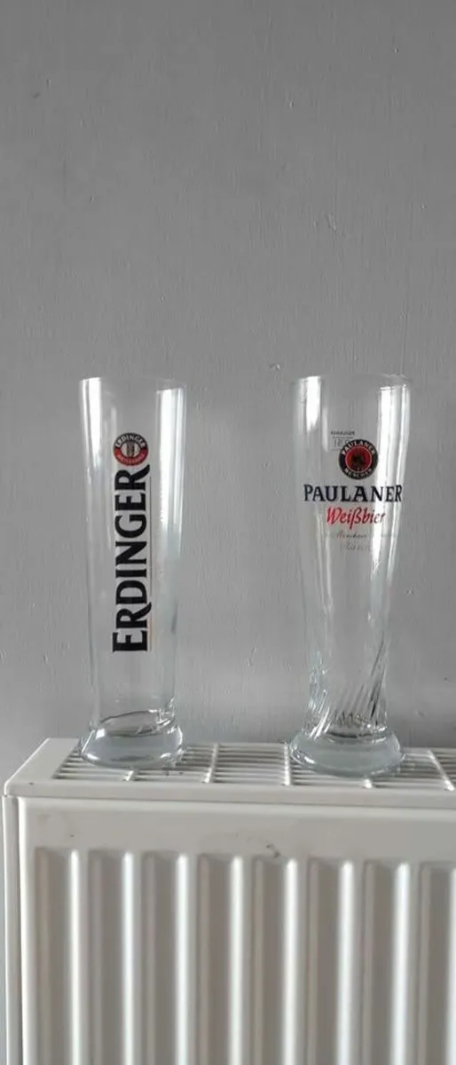 paulaner or erdinger glasses 0,5 new .7 euro each - Image 2