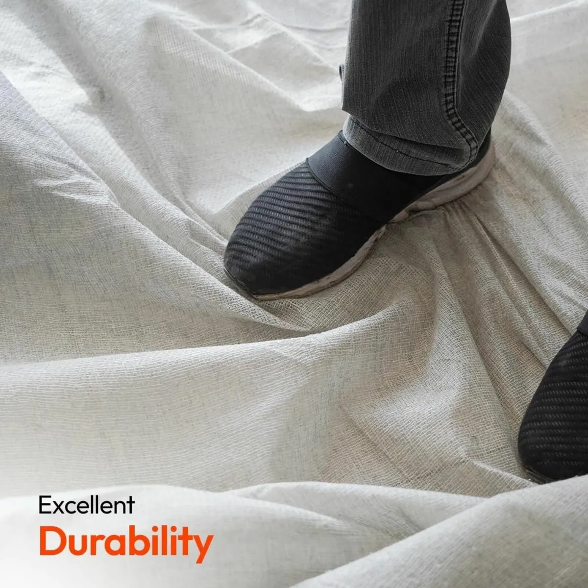 Cotton twill dust sheet 3.5m x 3.5m (12'X12') - Image 3