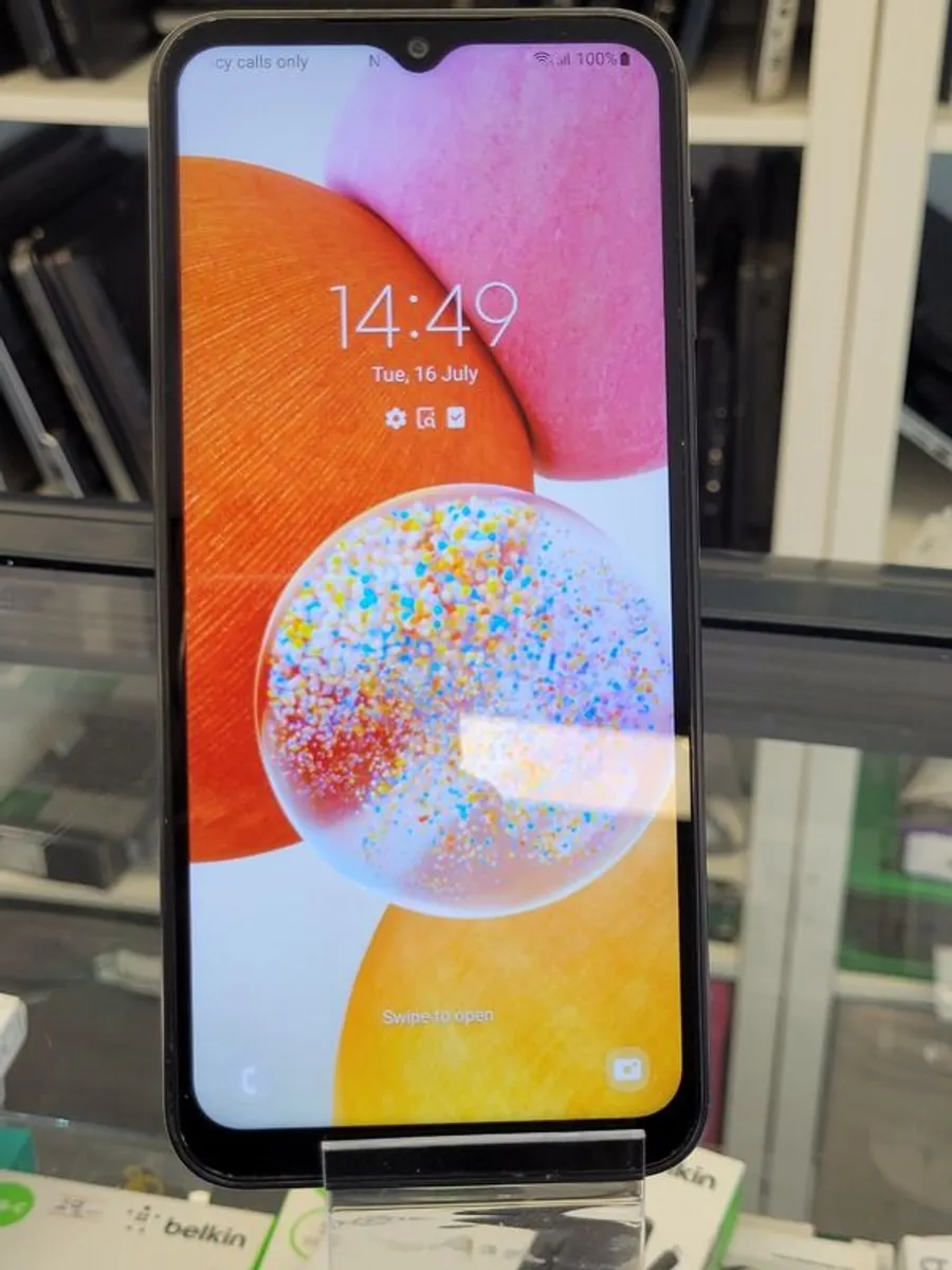 Samsung Galaxy A14 (Black 64GB) Unlocked Dual Sim in Very Good Condition - Image 3