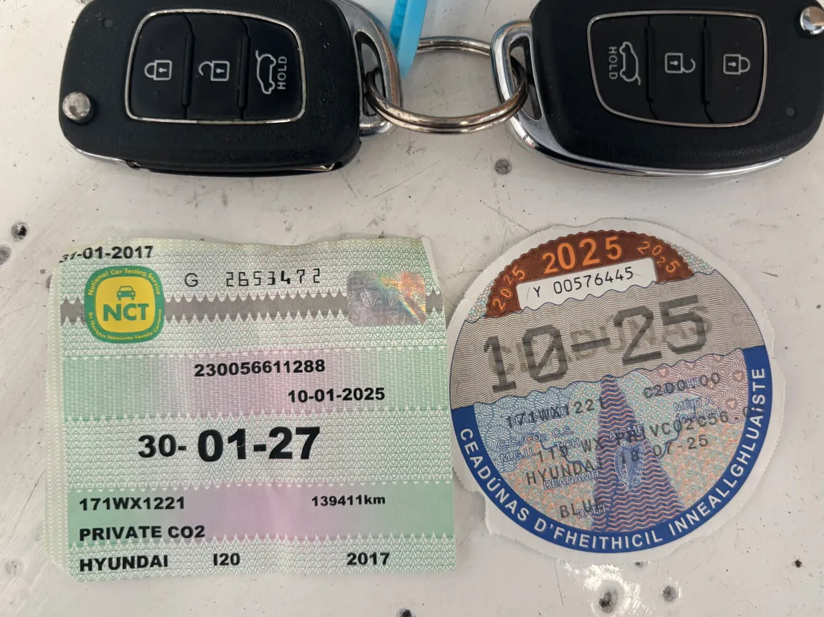 2017  HYUNDAI I-20 DELUXE 1.2i NCT TAX 1 OWNER - Image 2