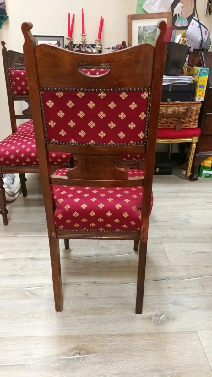 6 × edwardian chairs for sale - Image 3