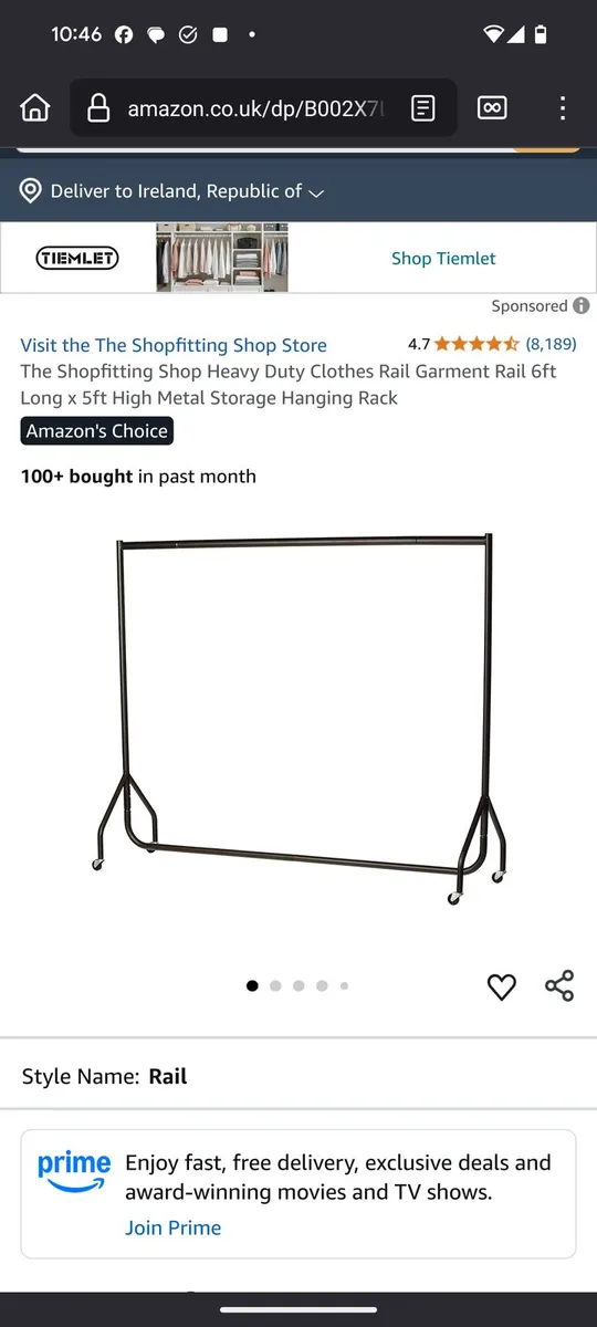 Clothes rail - Image 1