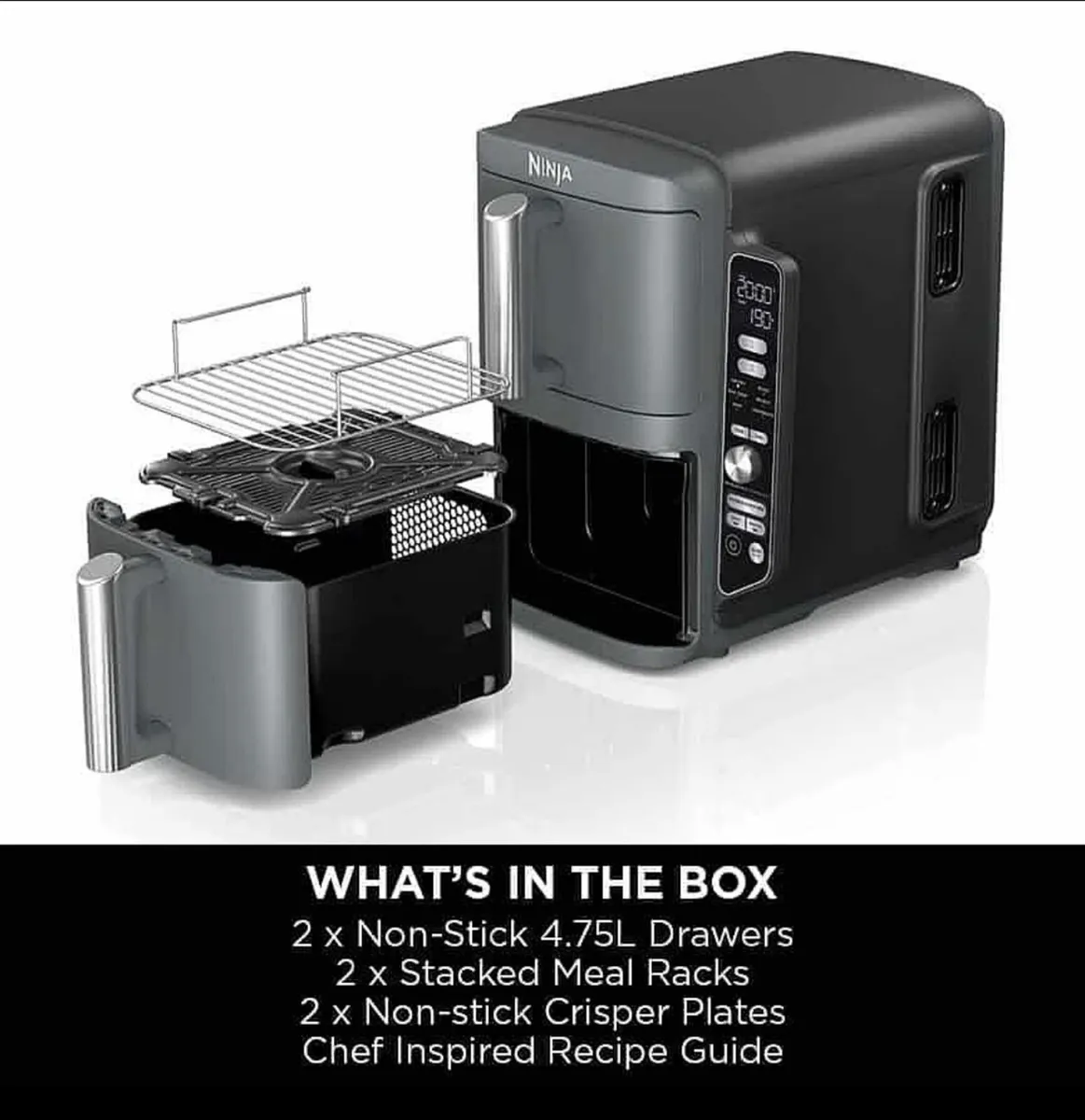 Ninja Double Stack XL 9.5L Air Fryer (Brand New) - Image 3