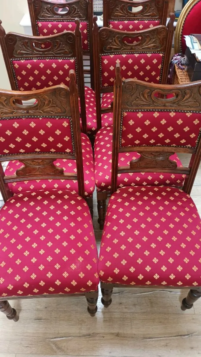 6 × edwardian chairs for sale - Image 2