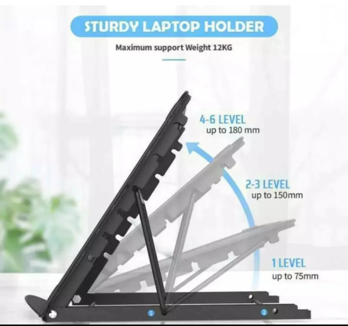 Laptop Stand Folding iPad Holder Mesh NEW - Image 2