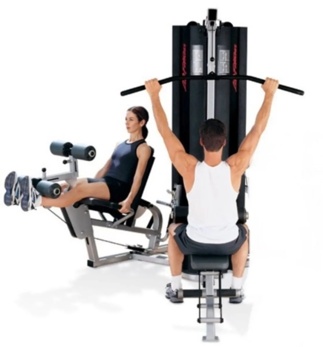 Life fitness stacked lat pulldown / leg extension - Image 1