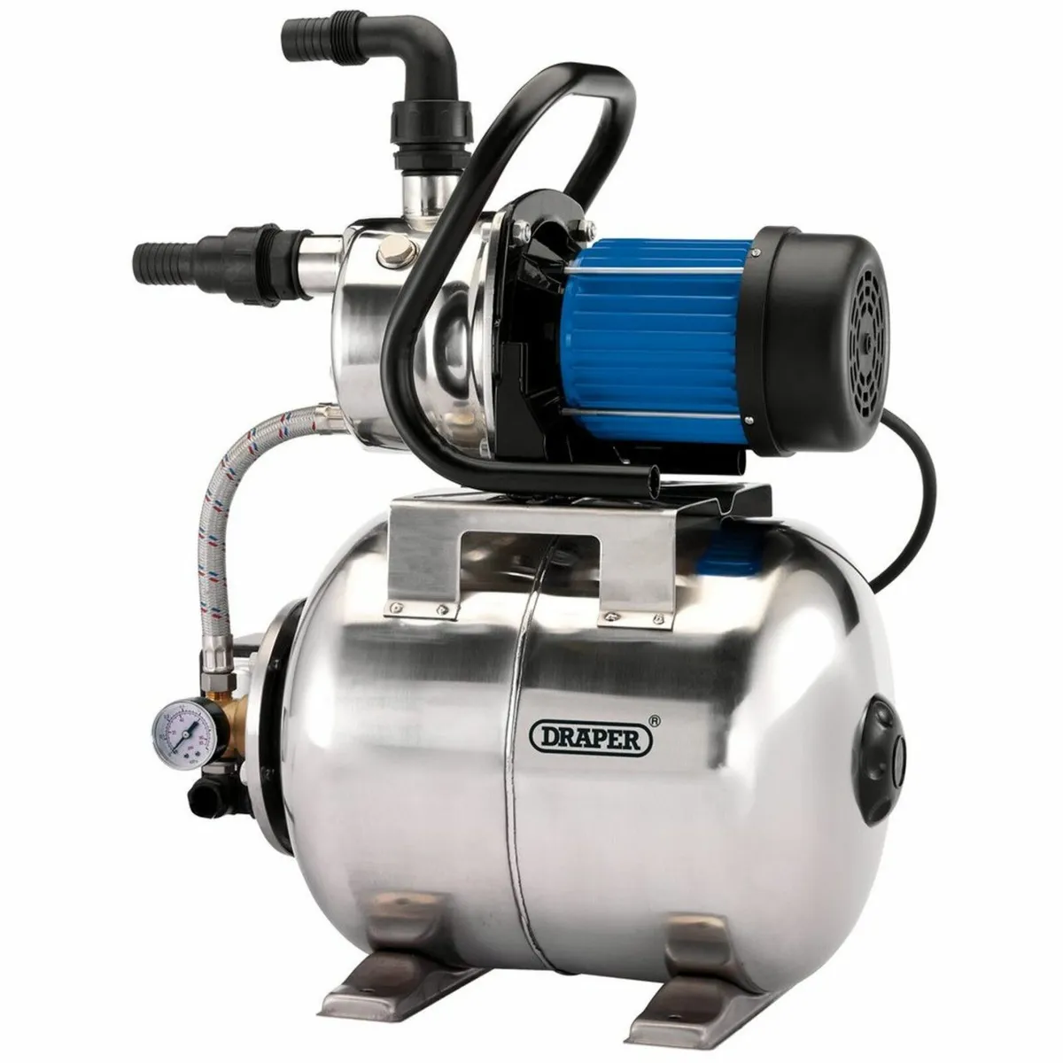 Draper Stainless Steel Booster Pump, 50L/min, 800W - Image 2