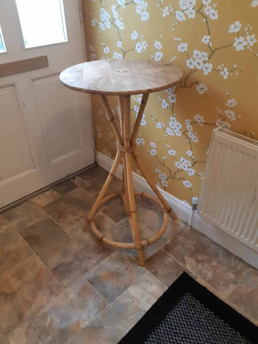 Beautiful Vintage Faux Bamboo Bistro/Occasional Ta - Image 2